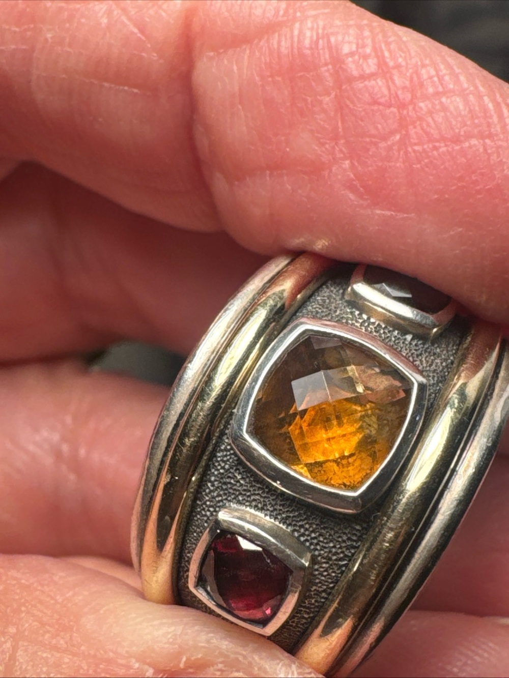 David Yurman Renaissance collection 585 14k sterling size 6.75 nice ring. Rare